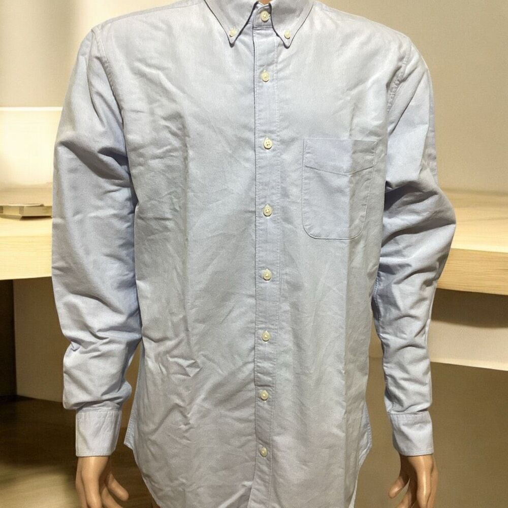 Men’s Classic Fit American Eagle Chambray Blue Dress Shirt LT